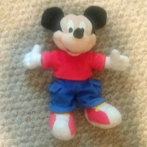VINTAGE, MICKEY & FRIENDS 10" STUFFED  MICKEY MOUSE